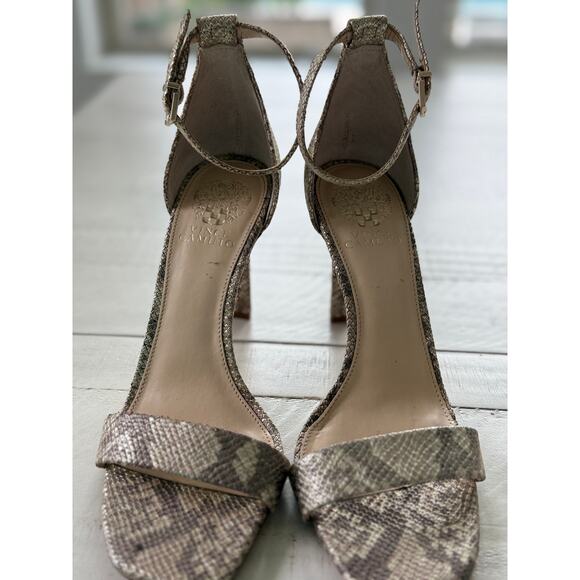 Vince Camuto Snakeskin-Patterned High Heel Sandals – Size 9 – Sleek & Stylish - Picture 2 of 5